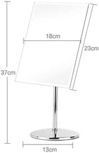 ZCM Specchio per Il Trucco, Specchio Quadrato Europeo Specchio per Trucco da Un Lato Specchio da Trucco HD 180 ° Specchio Rotante