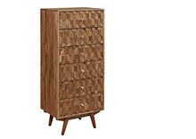 MASSIVMOEBEL24.DE MOSAYK #108 Comò in Legno di Acacia - Laccato/Natur 53x42x128
