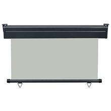 vidaXL Tenda Laterale per Terrazzo 120x250 cm Grigia