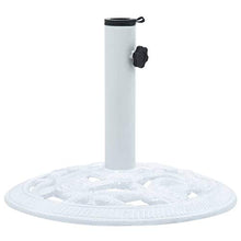vidaXL Base per Ombrellone Stabile Resistente Regolabile Decorativo con Volute Floreali Peso Supporto Parasole Nero e Bronzo 9 kg 40 cm in Ghisa
