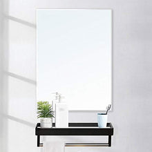 XQAQX Specchio da Parete Specchio da Bagno Bagno Specchi Specchio da Toilette con mensola di Alluminio della Parete della Struttura Specchio Verticale Hanging Rettangolare Dressing Specchio 317W