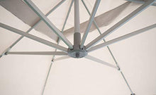 giordano shop Ombrellone da Giardino Decentrato 3x3m in Alluminio Alba Grigio