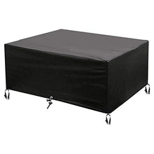 Fodere per mobili da esterno 185x120x70cm, fodere per mobili da riporre, fodere per mobili da giardino, in tessuto Oxford resistente 420D, antipioggia per pioggia e neve, per tavolo e sedie da gi