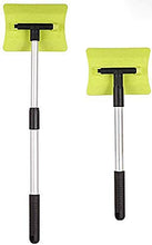 QTWW Pala da Neve Regolabile per Auto 2 Pezzi - Strumento di rimozione efficiente, Pala da Neve da Giardino telescopica Staccabile, Verde