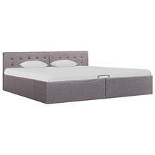 SKM Giroletto con Contenitore Grigio Talpa in Tessuto 180x200 cm