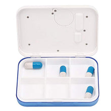 Organizzatore di medicina digitale a 6 griglie, pratica scatola digitale, uso quotidiano da viaggio per pazienti anziani