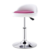 TRGCJGH Sgabelli da Bar Moderni Sedia Sgabello Alto Sgabelli da Bar Sedia con Sedile in PU Rosa Regolabile con Sollevamento A Gas Girevole Altezza 40-53 Cm
