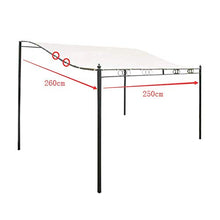 CLJ LWY Gazebo da Giardino Tettoia da Spiaggia Tettuccio Parasole Resistente all'Acqua Protezione UV Tenda da Sole per Esterni Beige 300D Telo di Ricambio per Tenda da Sole, Staffa Non Inclusa
