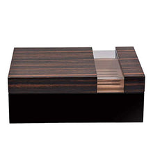 WRJY Humidor portasigari in Legno di Cedro con igrometro e umidificatore, Scatola Porta sigari da Tavolo di Grande capacità può Contenere 50 sigari, vetrina per sigari con Finestra in v