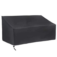 XQK Fodere per Mobili da Giardino Tessuto Impermeabile Antivento Resistente Tessuto Oxford Copertura per Panca da Esterno per Giardino, Terrazza (3 posti 163x66x89cm)