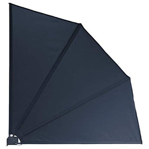 QUICK STAR - Paravento per Balcone, 115 x 115 cm, in Tessuto, Grigio