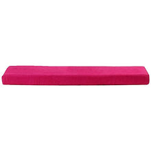 EREAL Le Cinghie Antiscivolo Rimuovono I Cuscini in Spugna da Banco,Cuscini Lunghi Rettangolari-Rosso Rosa 30 * 200 * 7cm