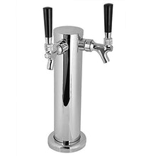 Rockyin Acciaio Inossidabile Birra Torre Rubinetto a Due Punte Tap Facile Installazione Birra Rubinetto