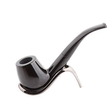 Set da fumo classico ebano doppio manico fatto a mano classico tubo curvo manico curvo, A1