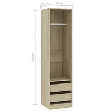 Festnight Armadio con Cassetti Rovere Sonoma 50x50x200 cm in Truciolato