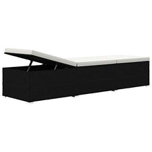Tidyard 3 pz Set Lettini Prendisole Reclinabili in Polyrattan con Tavolino,Lettino da Sole,Lettino da Giardino Esterno,Lettino Prendisole da Piscina Patio Terrazzo Spaggia Mare 195x60x31 cm