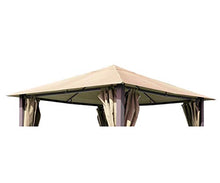 GRASEKAMP Qualität seit 1972 48513 - Tetto di ricambio per gazebo Paris, 3 x 3 m, colore: beige, 300 x 300 cm
