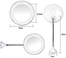 Specchio Specchi per Il Trucco vanità con luci, Illuminato a LED 3 modalità 10x ingrandimento 360 ° Girevole