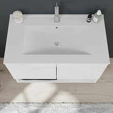 Kiamami Valentina ARMADIETTO BAGNO SOSPESO CON ANTE QUERCIA BIANCO 80CM | VENEZIA