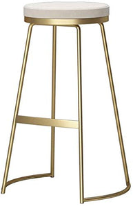 Sgabelli Poggiapiedi Ingresso Nordic Semplice di Legno Solido Gold Bar Stool Tea Shop Cafe Bar Sedia Alta Sgabello Casual QAF1007 (Size : A:53X75cm)