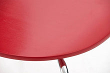 CLP Set 4 Sedie Impilabili Diego in Legno Robusto I Sedia Attesa Telaio in Metallo I Sedia Ergonomica Conferenza Design, Colore:Rosso