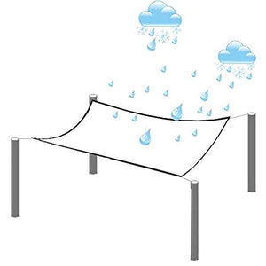 SHIJINHAO Telo Impermeabile Esterno,Plastic Foro Dell'occhio Impermeabile Antivento Incatramata Addensare Avvolto Bordo Pieghevole Chiaro Tarp con Metallo for Auto Vegetazione, 28 Formati