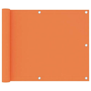 vidaXL Paravento da Balcone Arancione 75x300 cm Tessuto Oxford