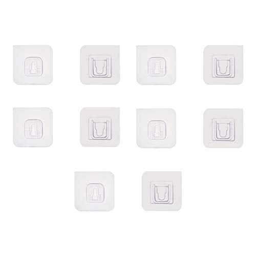 WMSD Nuovi Ganci da Parete biadesivi Ganci da Parete Appendiabiti Forte Ventosa Trasparente Ventosa Supporto da Parete per Cucina Bagno