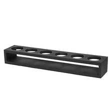 Black Wooden Wood Wood Glass Scack Supporti Supporto per Home Bar Restaurant Restaurant Uso Nero Dritto 6 Buche