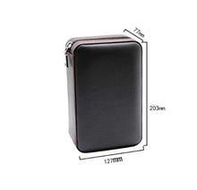DPLQX sigari armadi, Durevole Buona Tenuta Portatile Legno Cedro con igrometro e umidificatore humidor per sigari ammezzati humidor per sigari adorini,Brown_203x127x77mm/8x5x3in