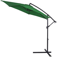 Kingsleeve Ombrellone a Braccio Ø330cm manovella Idrorepellente Alluminio Parasole Giardino Verde