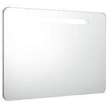 Tidyard Armadietto Bagno con Specchio e LED 80x11x55 cm