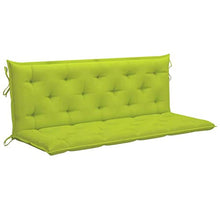 vidaXL Cuscino per Dondolo Verde Brillante 150 cm in Tessuto
