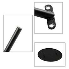 TONG HXF- Tavolino da caffè in Metallo Diametro 45 * H58cm mobili arredati Soggiorno Balcone casa e Ufficio Tavolo Durevole (Color : Black, Size : Diameter 45*H58cm)