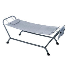 Enrico Coveri Amaca Lettino Grigio Con Struttura In Acciaio, Tessuto Impermeabile e Tasca Portaoggetti, Perfetta Per Arredo Giardino, Terrazzo e Balcone (Grigio)