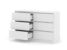 BIM Furniture Cassettiera con 6 cassetti Maya M6 120 cm Credenza Highboard Multiuso Camera Soggiorno