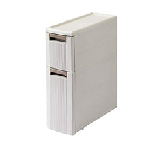 Feixunfan - Cassettiera con cassetti autoportanti, colore: bianco, dimensioni: 18 x 45 x 7,5 cm