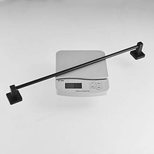 Porta asciugamano da bagno/cucina accessori portasciugamani Hanger 50 cm in acciaio INOX nero pittura Leekayer