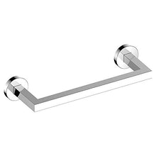KEUCO Portasciugamani in metallo cromato lucido, 36 cm di larghezza, asta porta asciugamani rettangolare, per bagno e bagno degli ospiti, montaggio a parete