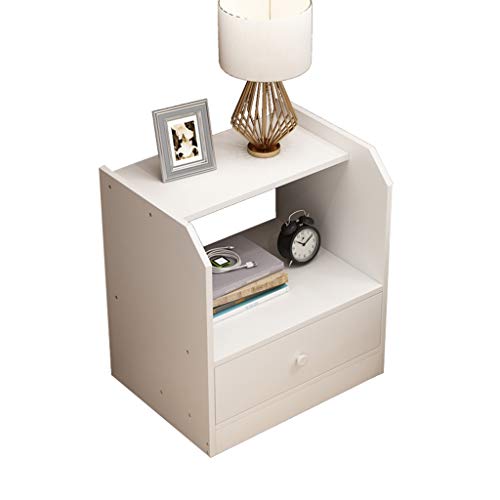 Comodino Semplice, Semplice Camera da Letto Moderna, economia, Piccolo Armadio, carico 300 kg-48x34x40 cm FANJIANI