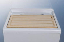 Bagno Italia Lavatoio Lavapanni da 60x85hx50 pilozza con 2 ante bianco con tavola in legno l