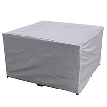 KANGLIPU Copertura Mobili Giardino 240x240x85cm Antipolvere/UV Copertura Tavolo Rettangolare per I Mobili da Giardino Sedute Giardino Set di Mobili, Argento