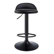CMX-Barhocker Sgabelli da Bar girevoli Regolabili con schienali, sedie da Pranzo Mid-Century, sedie da Bar ad Altezza bancone in Pelle, Nero