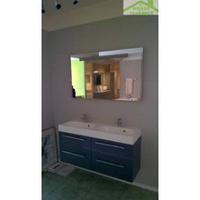 Kit Mobile lavabo RIHO & SLIMLINE SET 75 in legno lamellato, 120 x 38 a 60,5 cm
