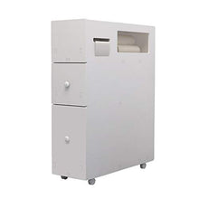 Cassettiera Armadietto 3 Piante Crack cassetto Governo di immagazzinaggio da camera, bagno alto gabinetto Tallboy Armadio magazzino camere da letto a casa ufficio ( Color : White , Size : 16X53X75cm )
