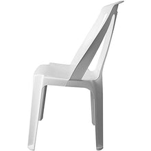 PROGARDEN - Set tavolo da giardino Sumatra, effetto legno, plastica, 138 x 78 cm + 4 sedie impilabili Procida, plastica, bianco