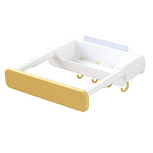Yseng - Supporto per lavabo a scomparsa senza fori, per cucina, bagno, casa Giallo