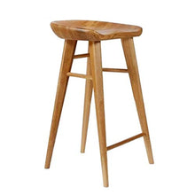 BDLYZ Yxsd Sgabello da bar in legno massello semplice sgabello poggiapiedi per colazione, pub cucina sala da pranzo sedia da tavolo ergonomico di sicurezza (dimensioni: 75 cm)