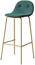 Yxsd Bar Chair Sgabello contatore sedie in ferro arte in tessuto traspirante con schienale individuale pranzo Angolo altezza moderne imbottite schienali e sedili Gambe Sgabelli Glod metallo Pub Bistro