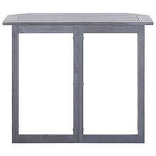 SKM Tavolo da Balcone Pieghevole 90x50x74 cm in Massello di Acacia